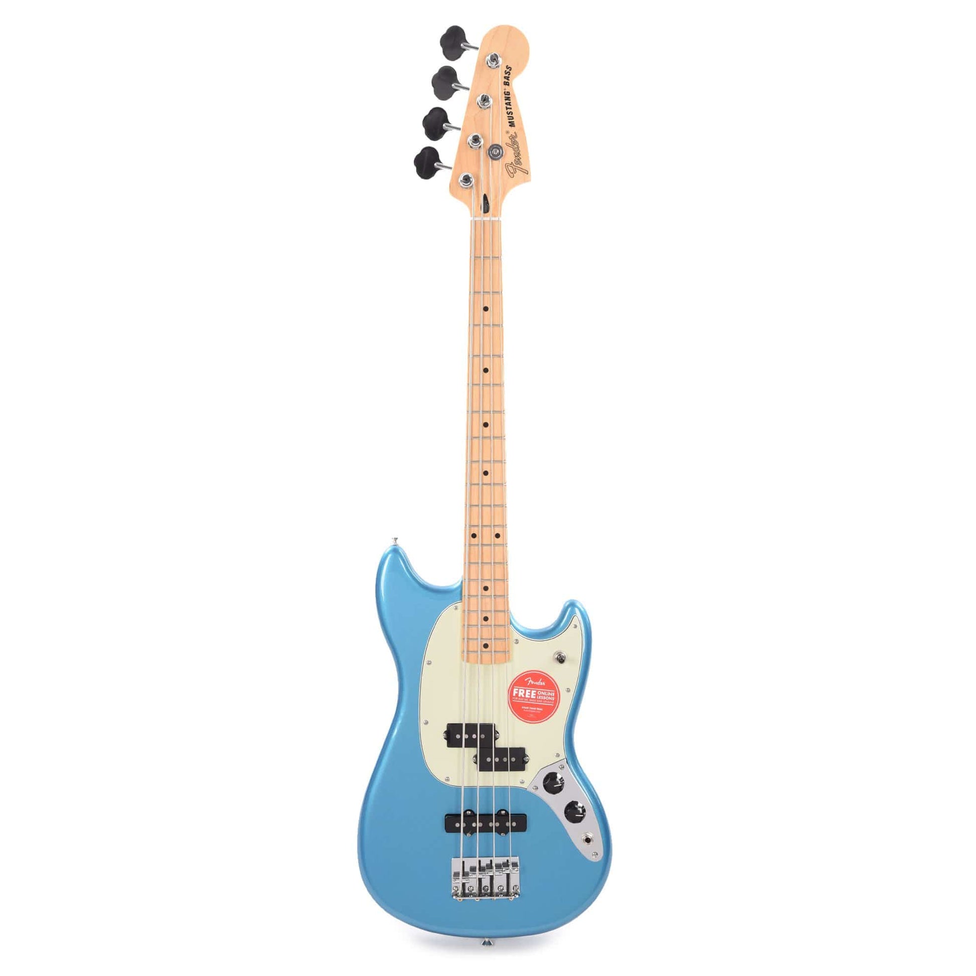Fender Player Mustang Bass PJ Lake Placid Blue w/Mint Pickguard Bass Guitars / Short Scale