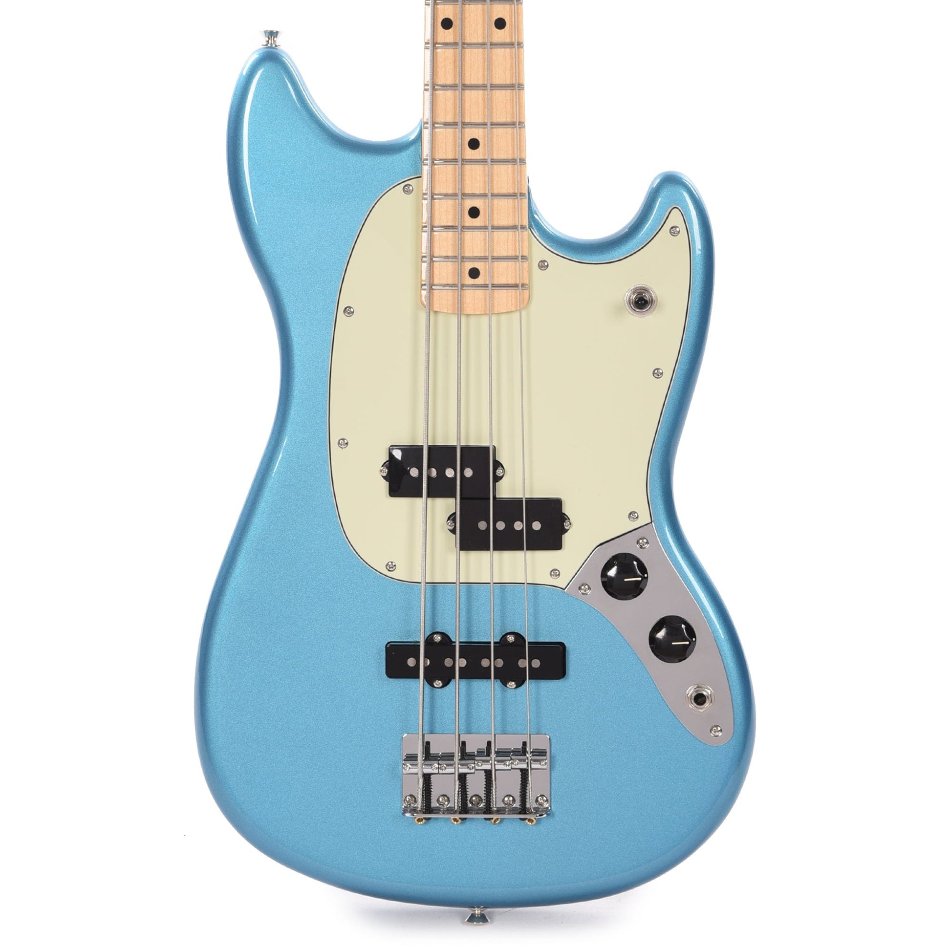 Fender Player Mustang Bass PJ Lake Placid Blue w/Mint Pickguard Bass Guitars / Short Scale