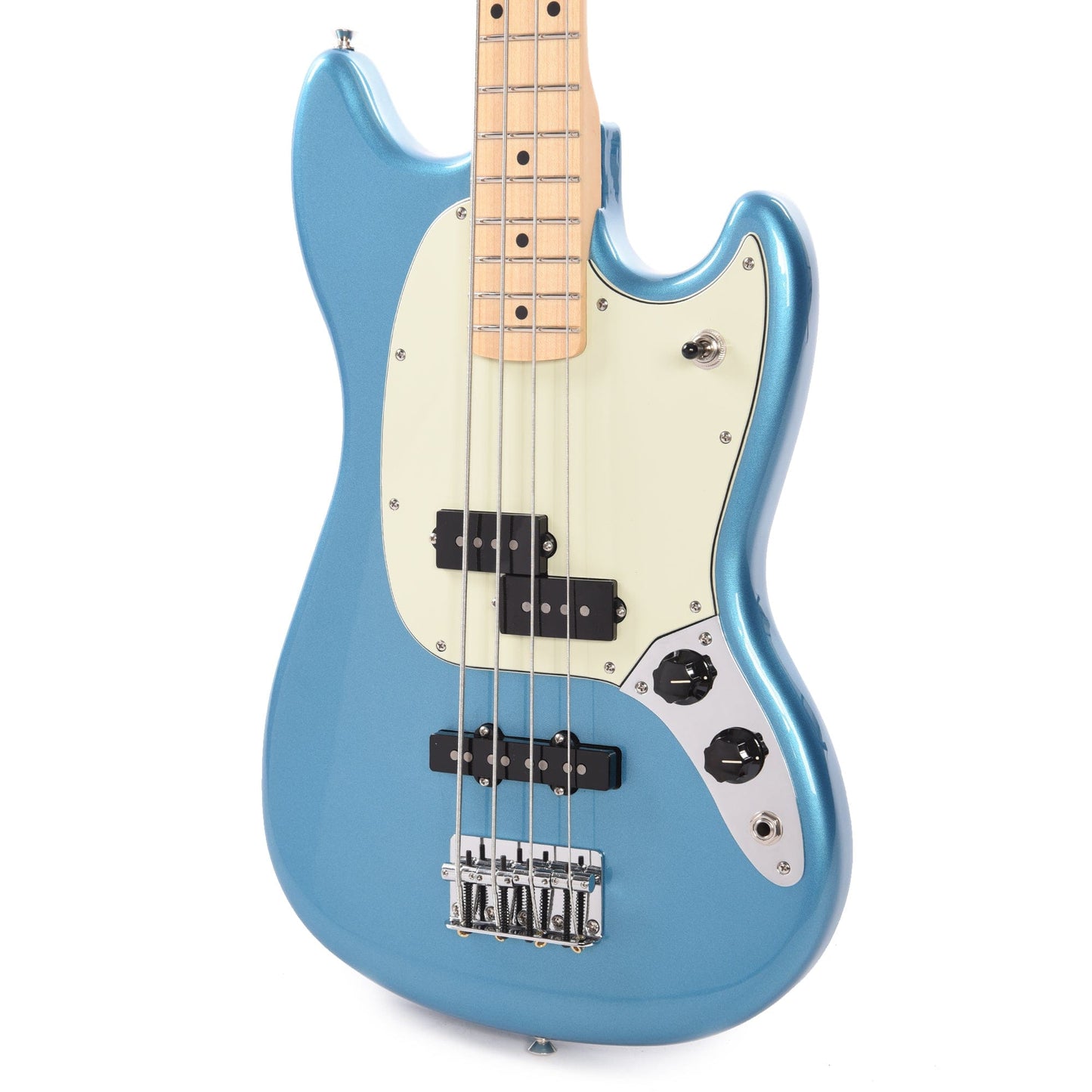 Fender Player Mustang Bass PJ Lake Placid Blue w/Mint Pickguard Bass Guitars / Short Scale