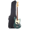 Fender Player Mustang Bass PJ PF Sherwood Green w/3-Ply Mint Pickguard (CME Exclusive) and Gig Bag Bundle Bass Guitars / Short Scale