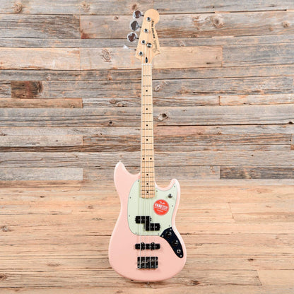 Fender Player Mustang Bass PJ Shell Pink w/3-Ply Mint Pickguard Bass Guitars / Short Scale
