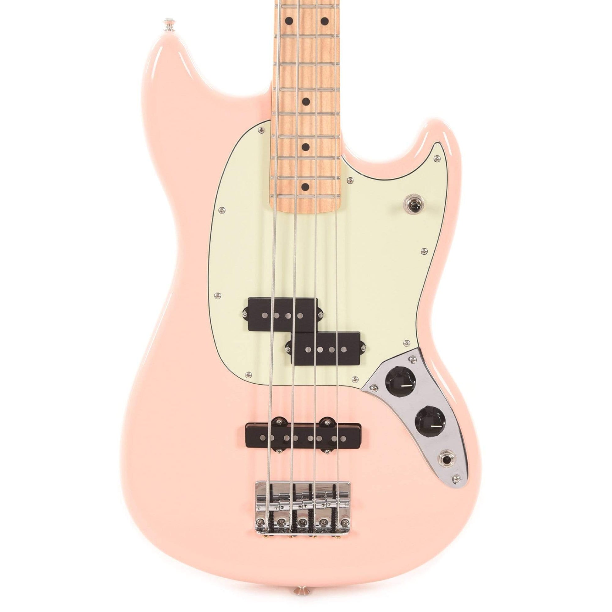 Fender Player Mustang Bass PJ Shell Pink w/Mint Pickguard Bass Guitars / Short Scale