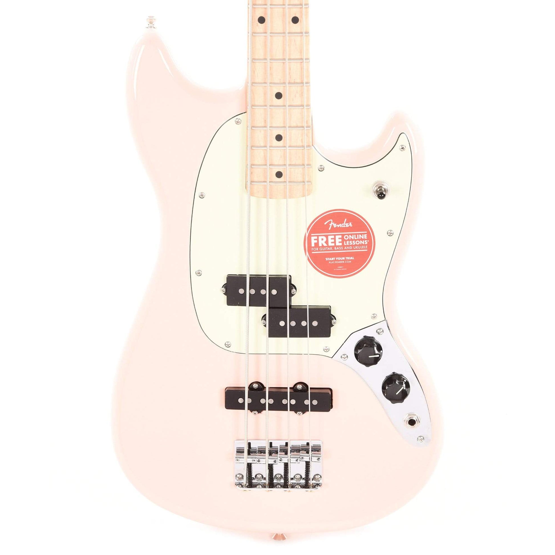 Fender Player Mustang Bass PJ Shell Pink w/Mint Pickguard Bass Guitars / Short Scale