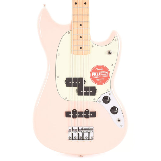 Fender Player Mustang Bass PJ Shell Pink w/Mint Pickguard Bass Guitars / Short Scale
