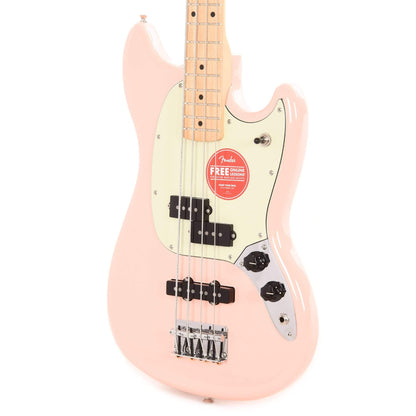 Fender Player Mustang Bass PJ Shell Pink w/Mint Pickguard Bass Guitars / Short Scale
