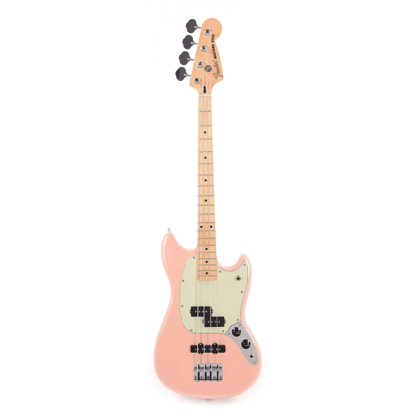 Fender Player Mustang Bass PJ Shell Pink w/Mint Pickguard Bass Guitars / Short Scale