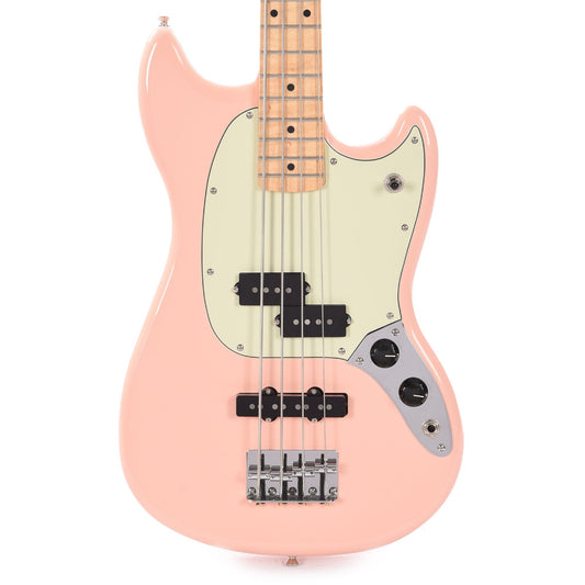 Fender Player Mustang Bass PJ Shell Pink w/Mint Pickguard Bass Guitars / Short Scale
