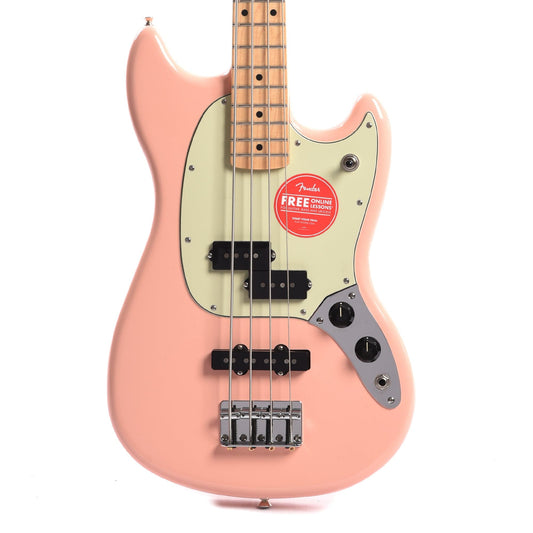 Fender Player Mustang Bass PJ Shell Pink w/Mint Pickguard Bass Guitars / Short Scale