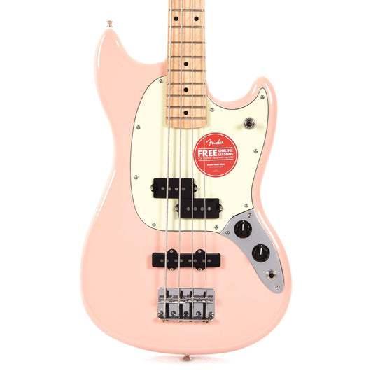 Fender Player Mustang Bass PJ Shell Pink w/Mint Pickguard Bass Guitars / Short Scale