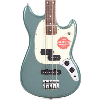 Fender Player Mustang Bass PJ Sherwood Green w/3-Ply Mint Pickguard Bass Guitars / Short Scale