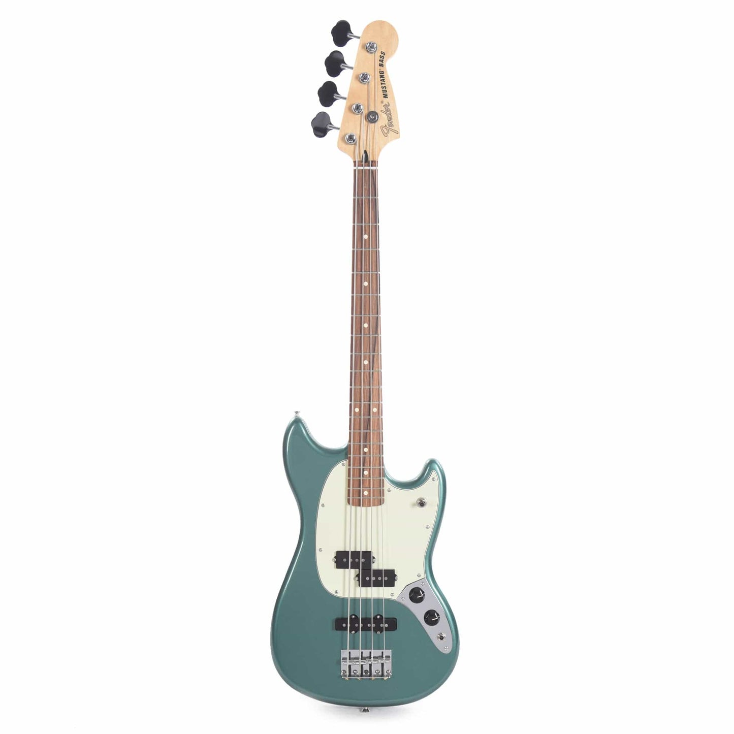 Fender Player Mustang Bass PJ Sherwood Green w/3-Ply Mint Pickguard Bass Guitars / Short Scale