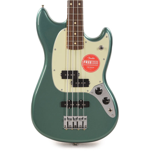 Fender Player Mustang Bass PJ Sherwood Green w/3-Ply Mint Pickguard Bass Guitars / Short Scale