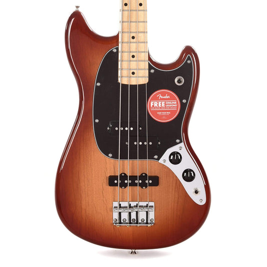 Fender Player Mustang Bass PJ Sienna Sunburst Bass Guitars / Short Scale