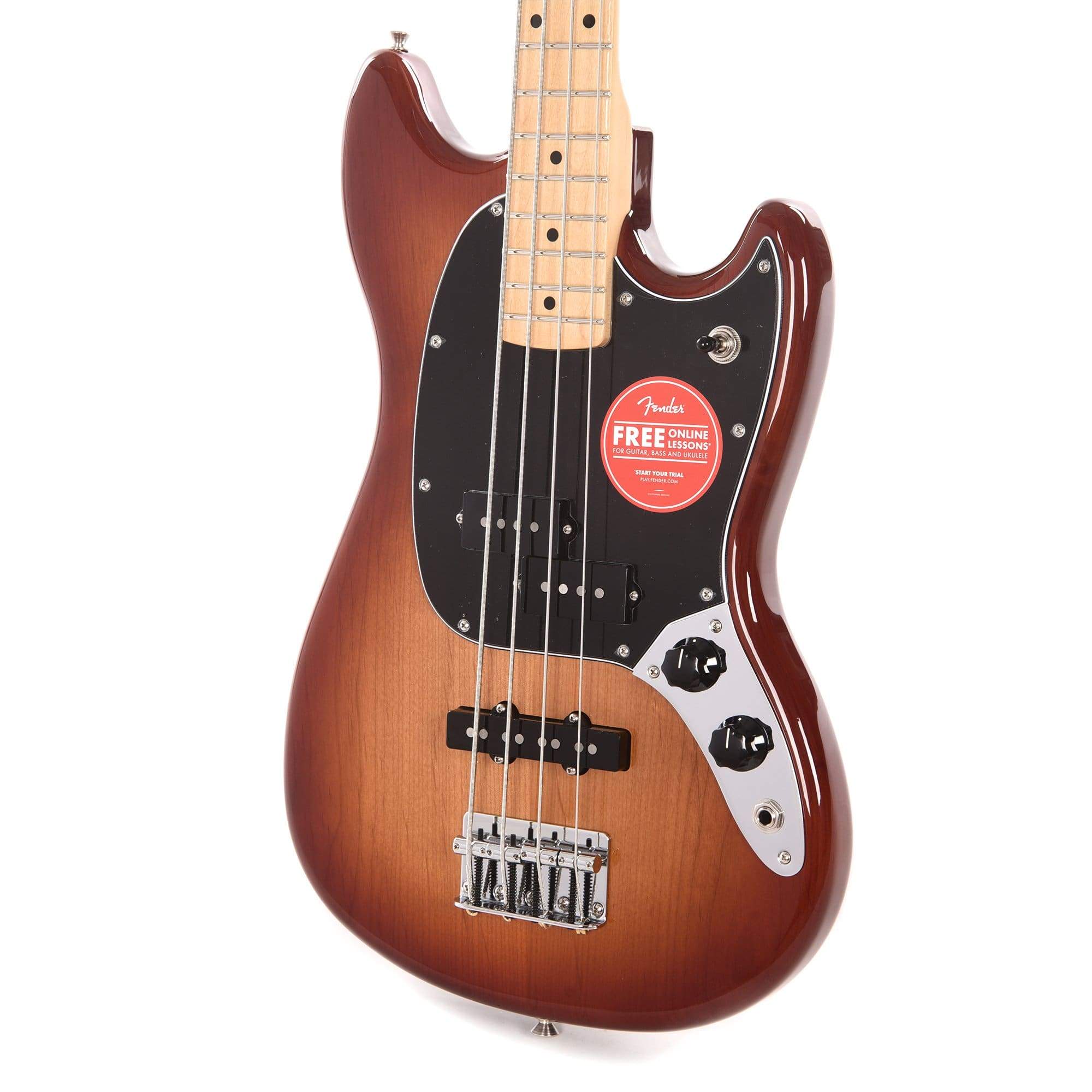 Fender Player Mustang Bass PJ Sienna Sunburst Bass Guitars / Short Scale