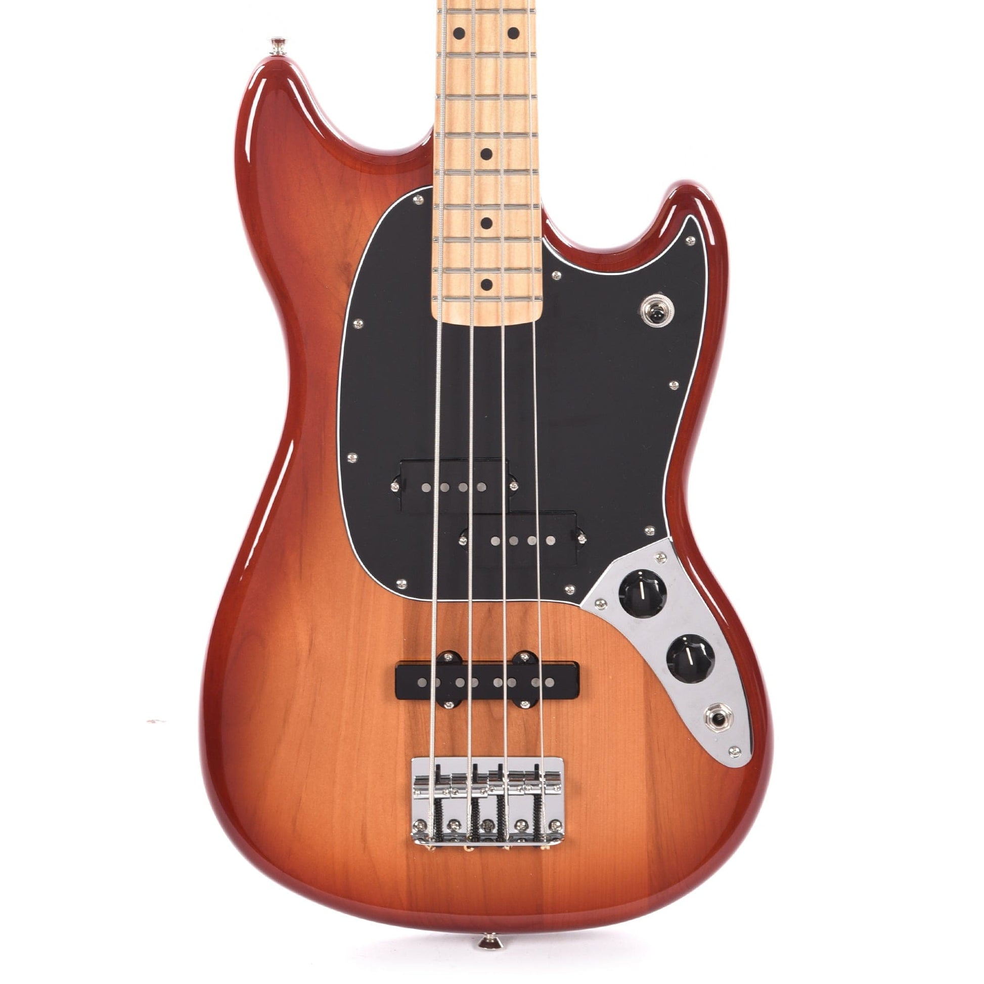 Fender Player Mustang Bass PJ Sienna Sunburst Bass Guitars / Short Scale