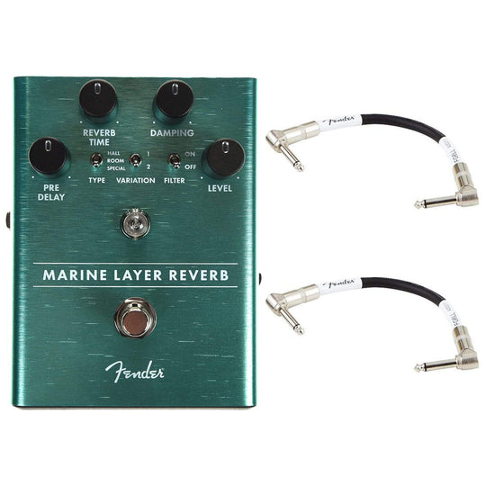 Fender Marine Layer Reverb Pedal Bundle w/ Patch Cables Effects and Pedals / Reverb