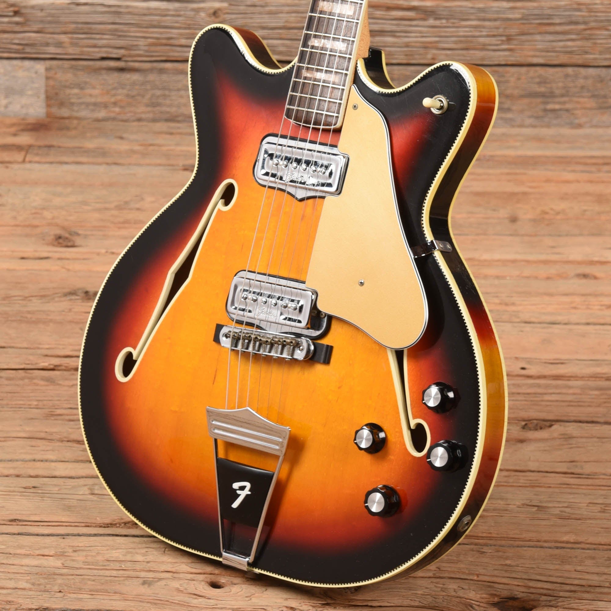 Fender Coronado Sunburst 1973 Electric Guitars / Hollow Body