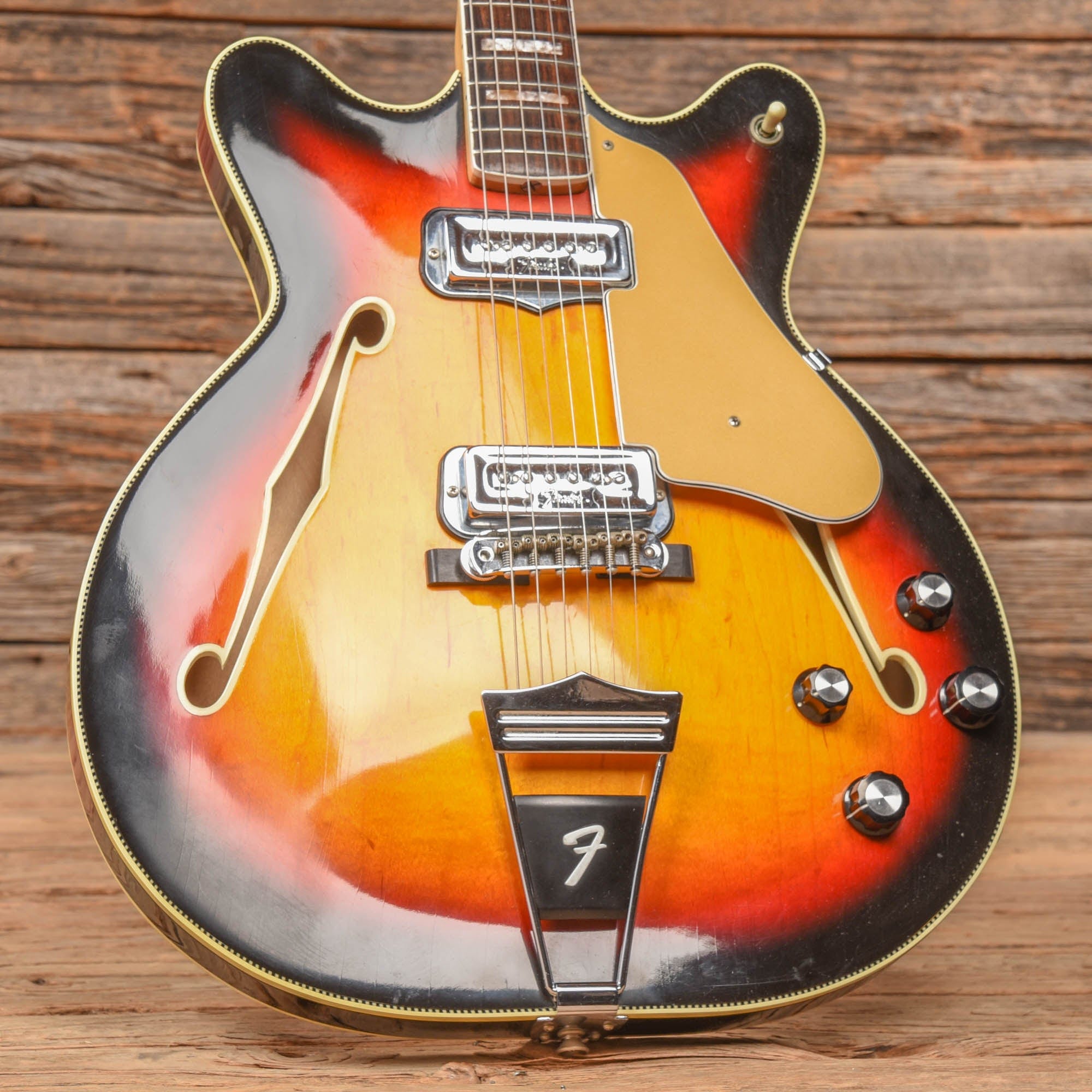 Fender Coronado Sunburst 1973 Electric Guitars / Hollow Body