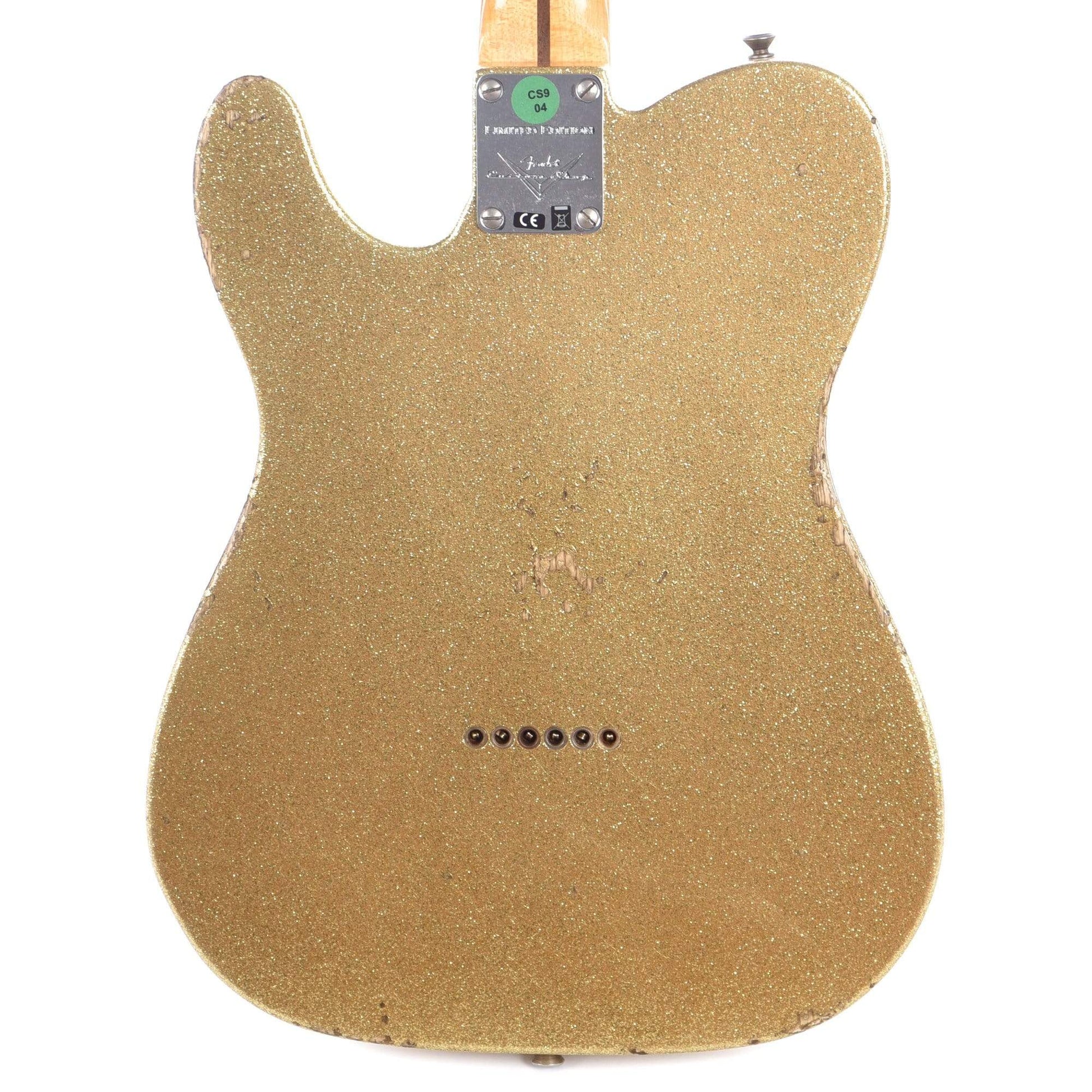 Fender Custom Shop Limited Edition Thinline Loaded Nocaster Relic Aged Gold Sparkle Electric Guitars / Hollow Body