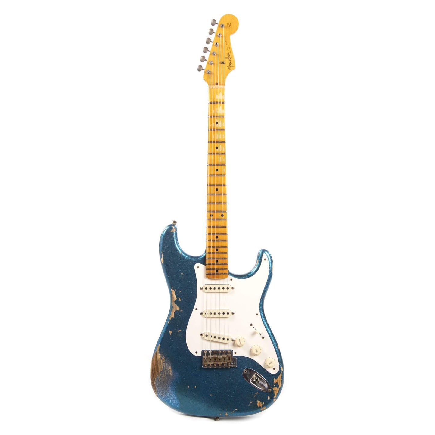 Fender Custom Shop 1957 Stratocaster "Chicago Special" Heavy Relic Aged Blue Sparkle Electric Guitars / Left-Handed,Electric Guitars / Solid Body