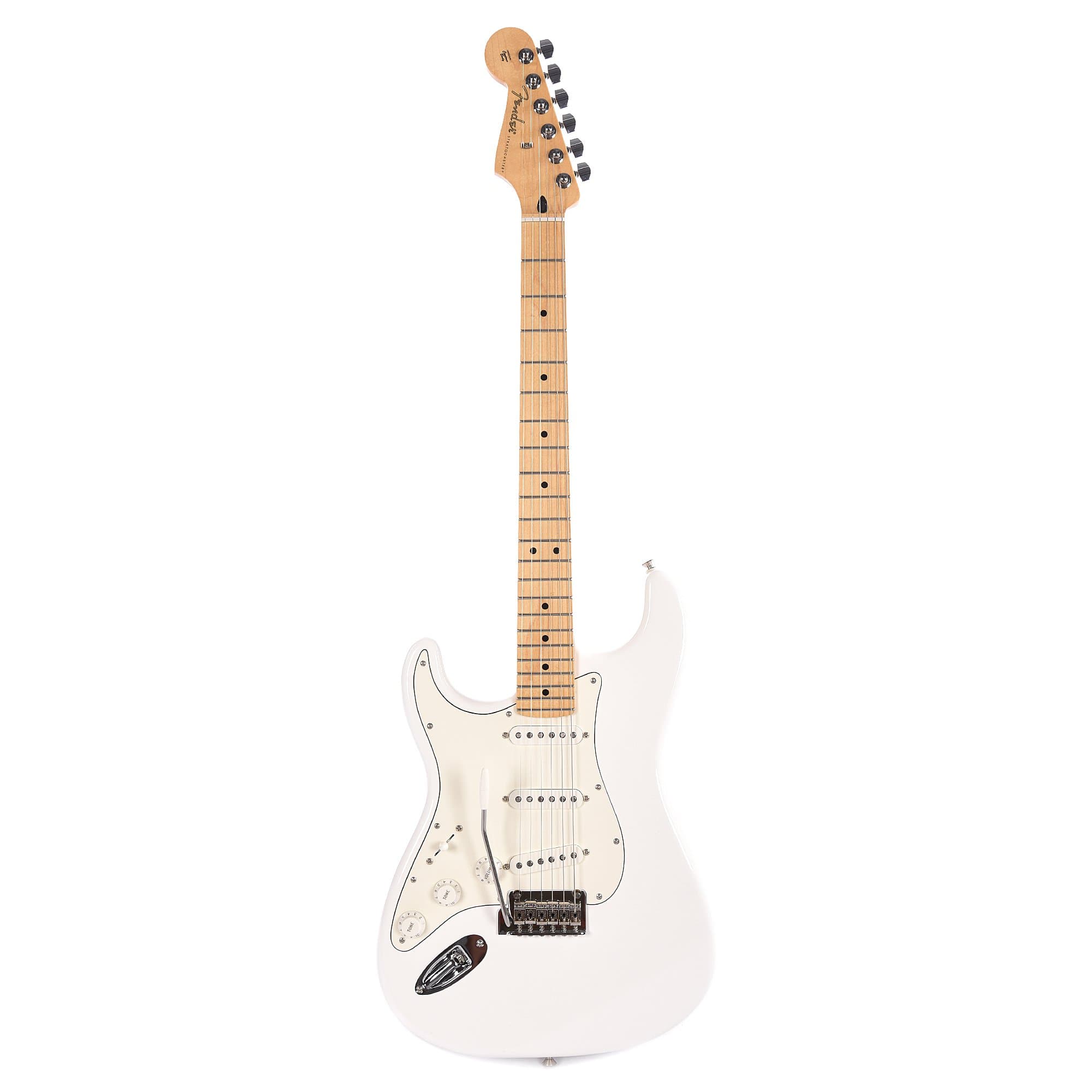 Fender Player Stratocaster LEFTY MN Polar White Bundle w/Fender Gig Bag, Stand, Cable, Tuner, Picks and Strings Electric Guitars / Left-Handed,Electric Guitars / Solid Body