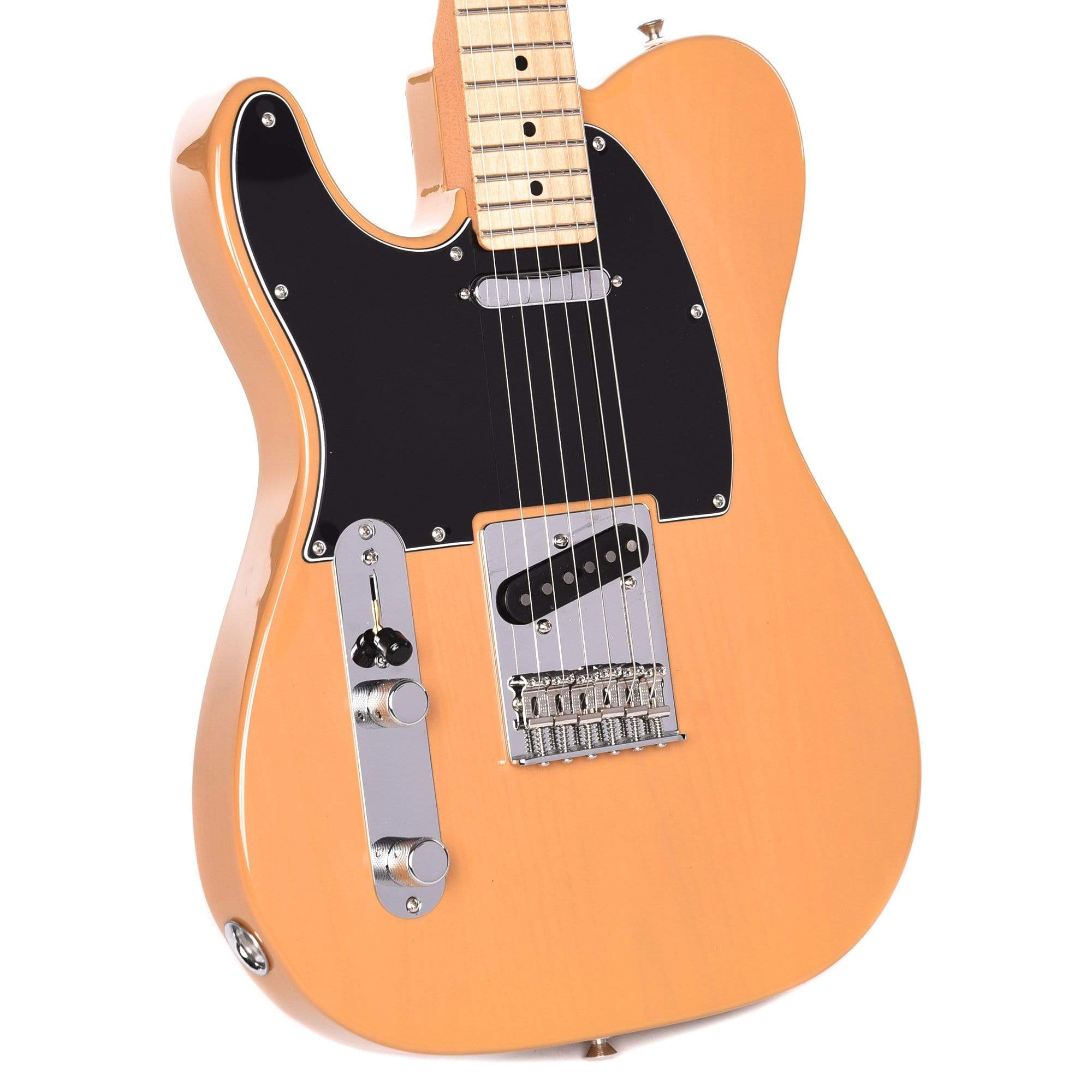 Fender Player Telecaster LEFTY Butterscotch Blonde Bundle w/Fender Gig Bag, Stand, Cable, Tuner, Picks and Strings Electric Guitars / Left-Handed,Electric Guitars / Solid Body