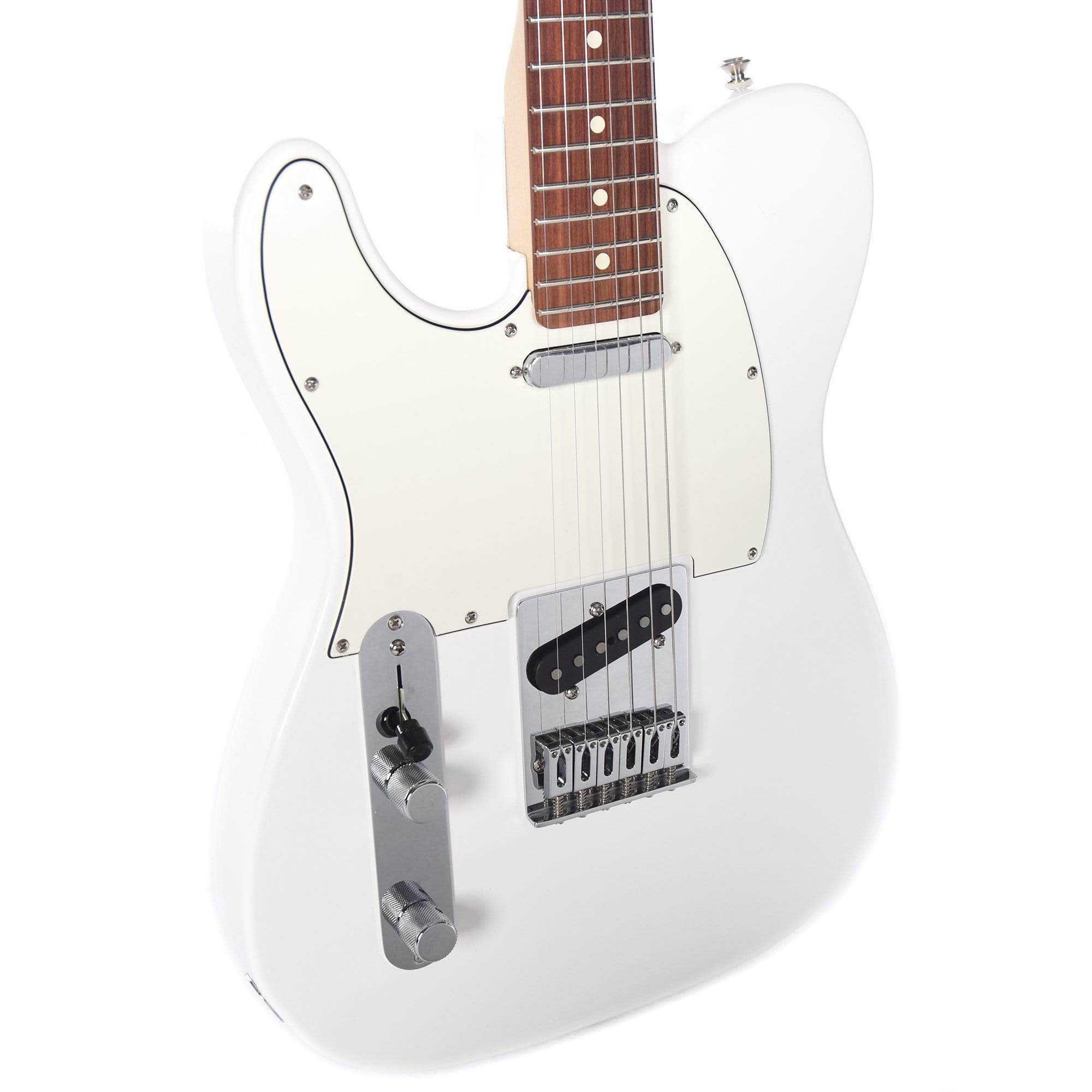 Fender Player Telecaster LEFTY Polar White Bundle w/Fender Gig Bag, Stand, Cable, Tuner, Picks and Strings Electric Guitars / Left-Handed,Electric Guitars / Solid Body