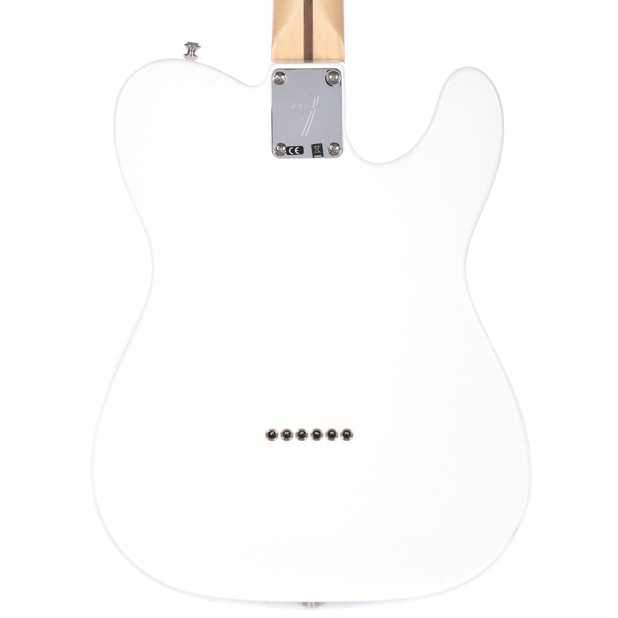 Fender Player Telecaster LEFTY Polar White Bundle w/Fender Gig Bag, Stand, Cable, Tuner, Picks and Strings Electric Guitars / Left-Handed,Electric Guitars / Solid Body