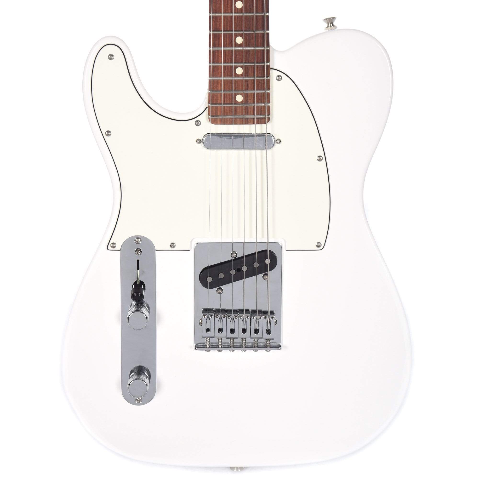 Fender Player Telecaster LEFTY Polar White Bundle w/Fender Gig Bag, Stand, Cable, Tuner, Picks and Strings Electric Guitars / Left-Handed,Electric Guitars / Solid Body