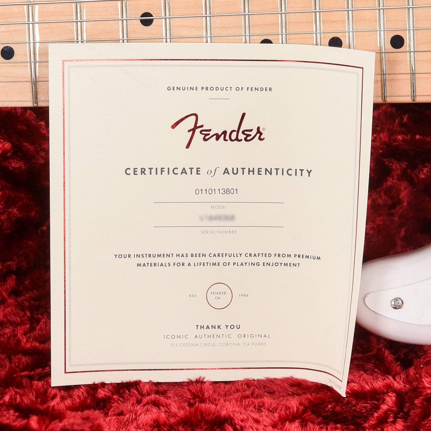 Fender American Original '50s Stratocaster White Blonde LEFTY Electric Guitars / Left-Handed