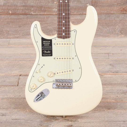 Fender American Original '60s Stratocaster Olympic White LEFTY Electric Guitars / Left-Handed