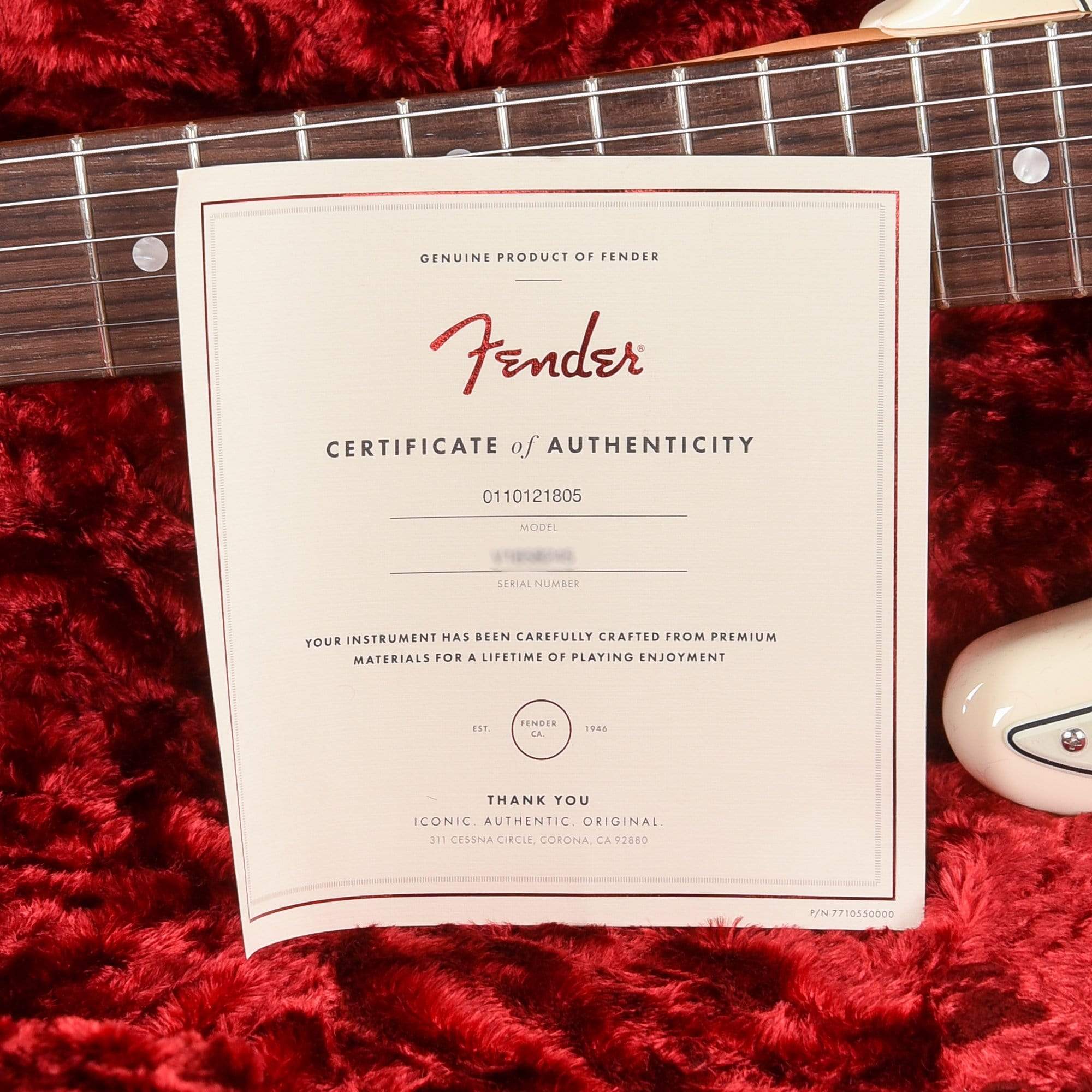 Fender American Original '60s Stratocaster Olympic White LEFTY Electric Guitars / Left-Handed