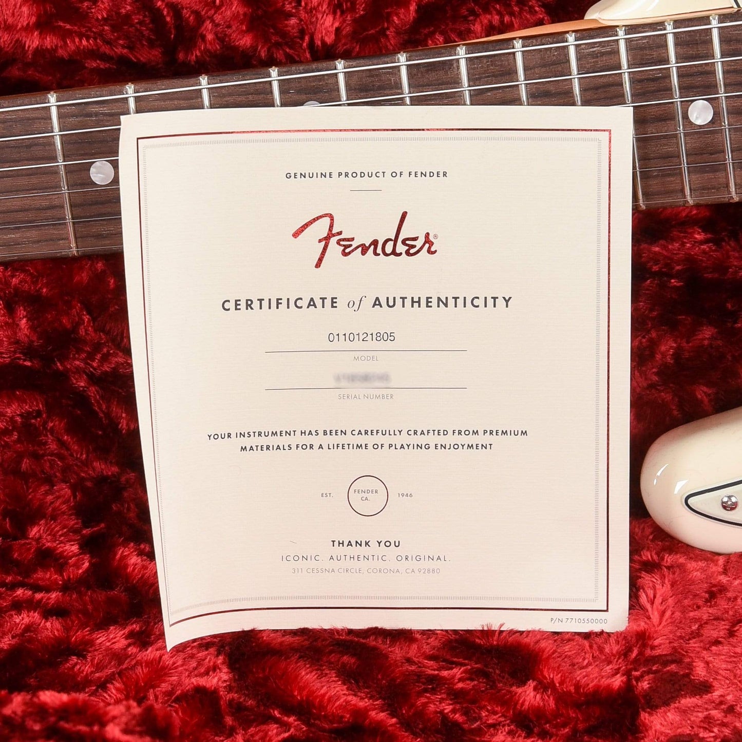 Fender American Original '60s Stratocaster Olympic White LEFTY Electric Guitars / Left-Handed