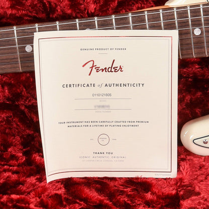 Fender American Original '60s Stratocaster Olympic White LEFTY Electric Guitars / Left-Handed