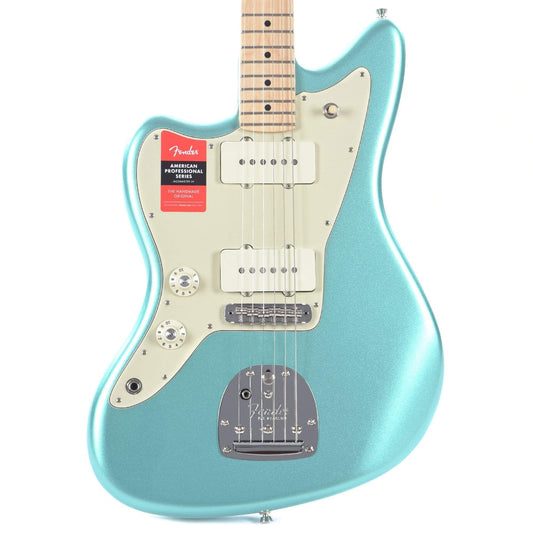 Fender American Pro Jazzmaster Lefty Mystic Seafoam Electric Guitars / Left-Handed