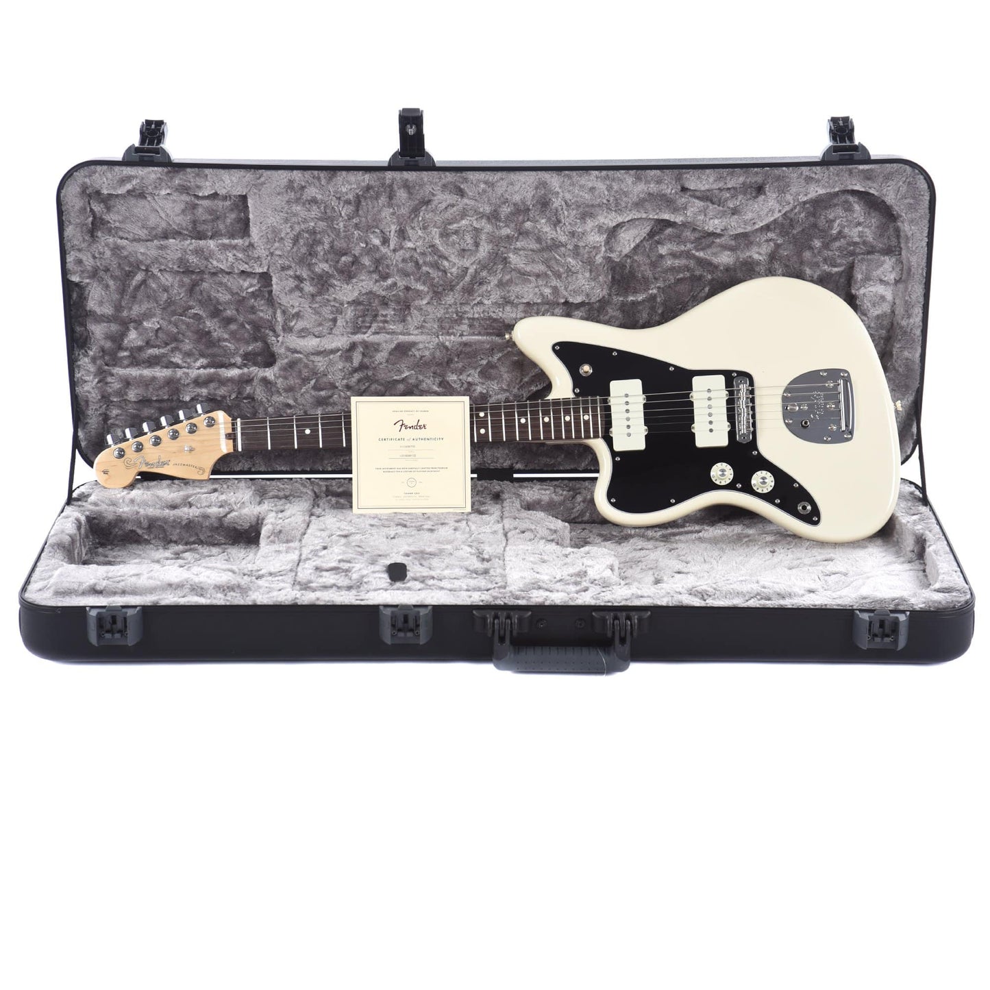 Fender American Pro Jazzmaster Lefty Olympic White Electric Guitars / Left-Handed