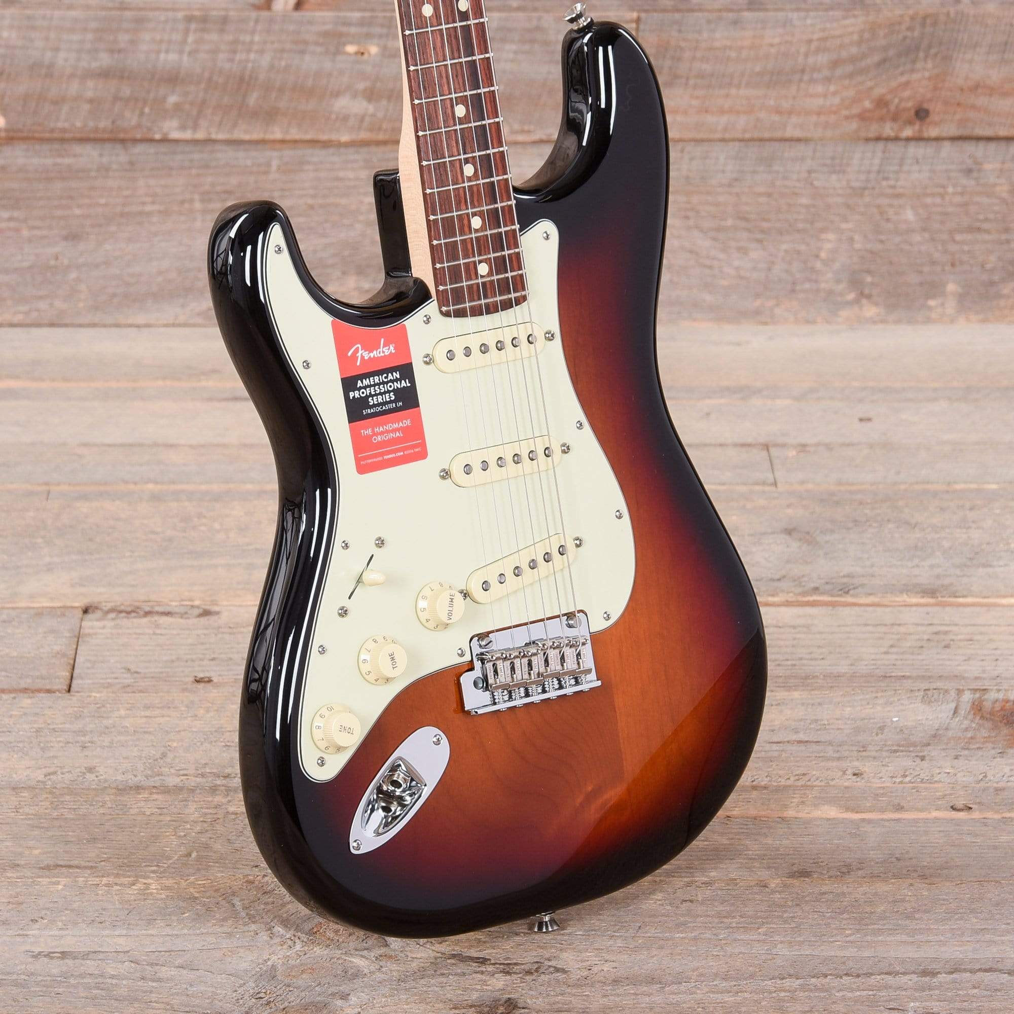 Fender American Pro Stratocaster LEFTY 3-Color Sunburst w/Mint Pickguard Electric Guitars / Left-Handed