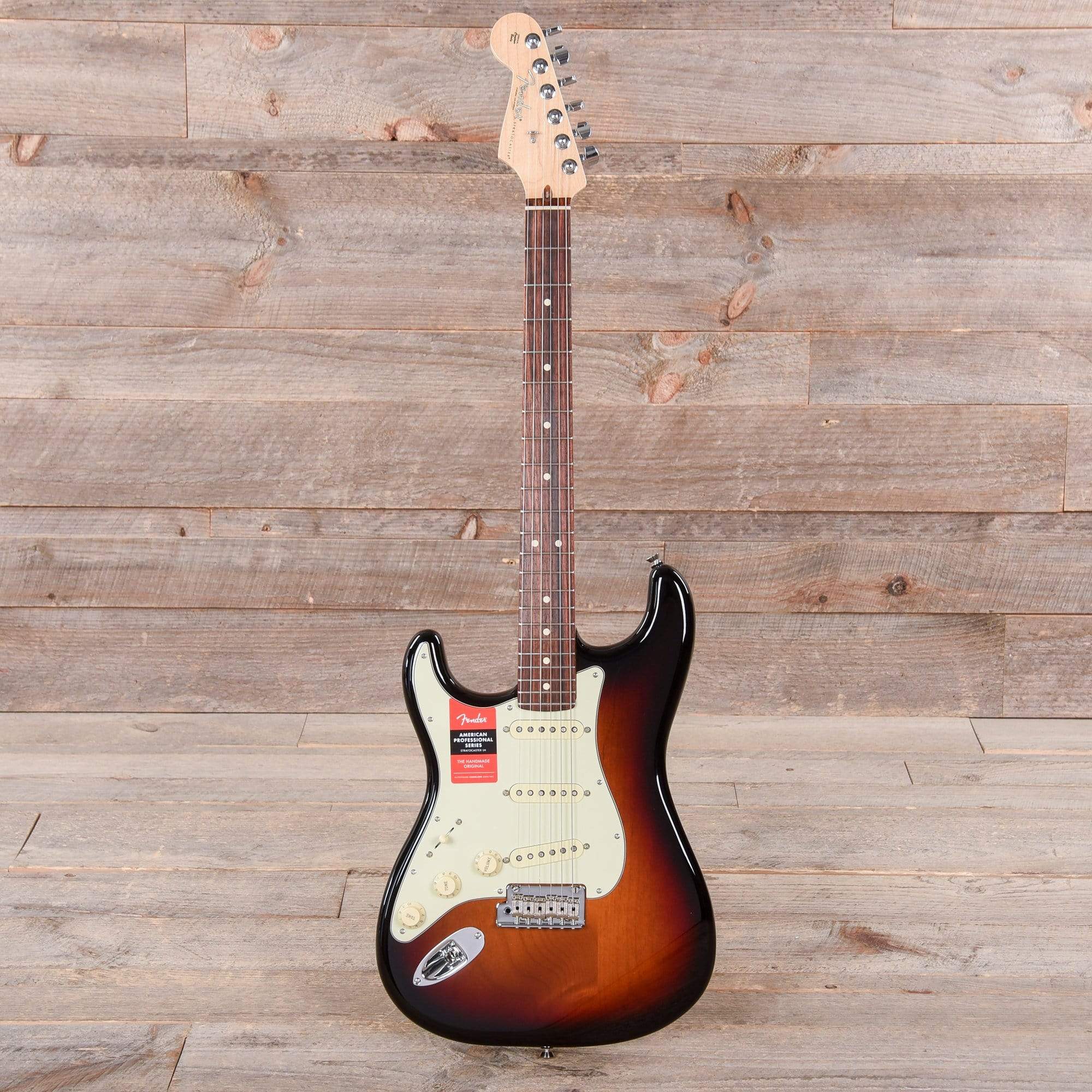 Fender American Pro Stratocaster LEFTY 3-Color Sunburst w/Mint Pickguard Electric Guitars / Left-Handed