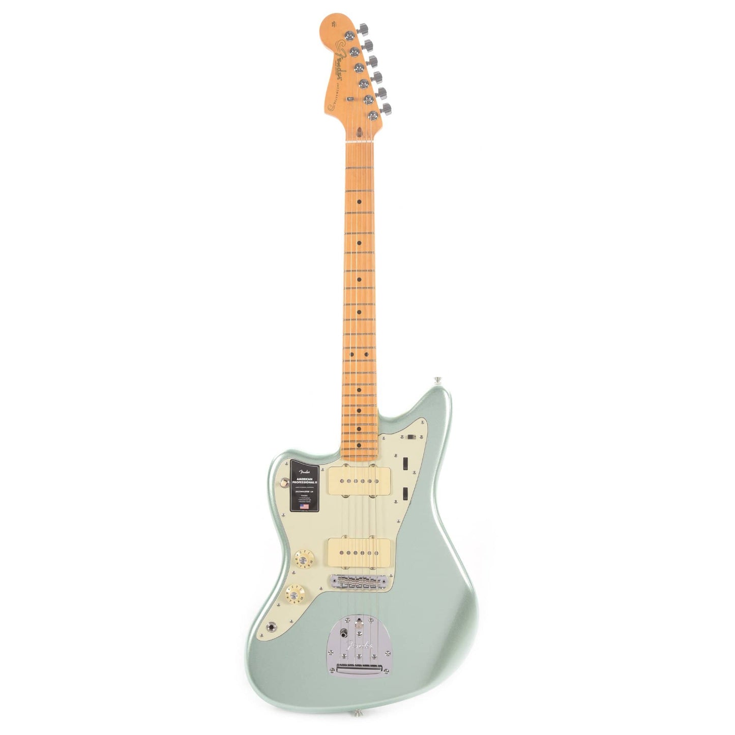 Fender American Professional II Jazzmaster Mystic Surf Green LEFTY Electric Guitars / Left-Handed