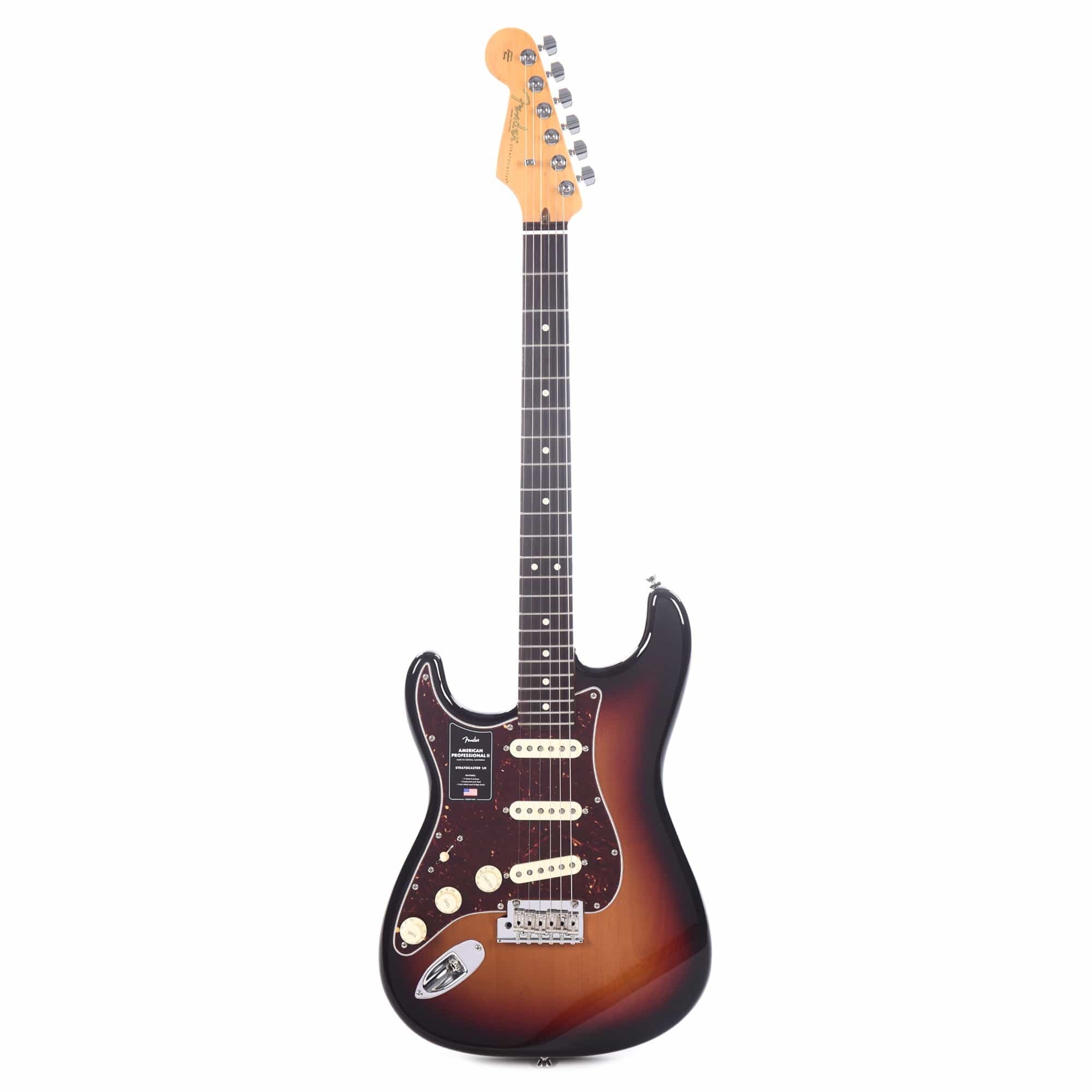 Fender American Professional II Stratocaster 3-Tone Sunburst LEFTY Electric Guitars / Left-Handed