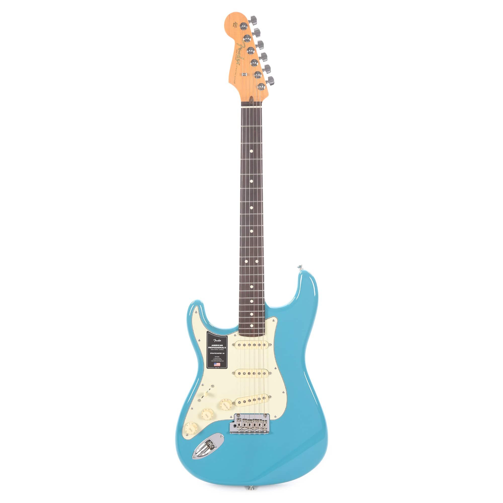 Fender American Professional II Stratocaster Miami Blue LEFTY Electric Guitars / Left-Handed