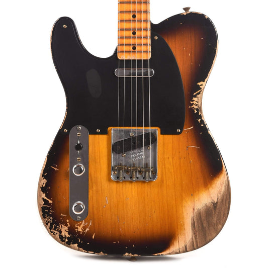 Fender Custom Shop 1952 Telecaster "Chicago Special" LEFTY Heavy Relic Super Aged 2-Color Sunburst Electric Guitars / Left-Handed