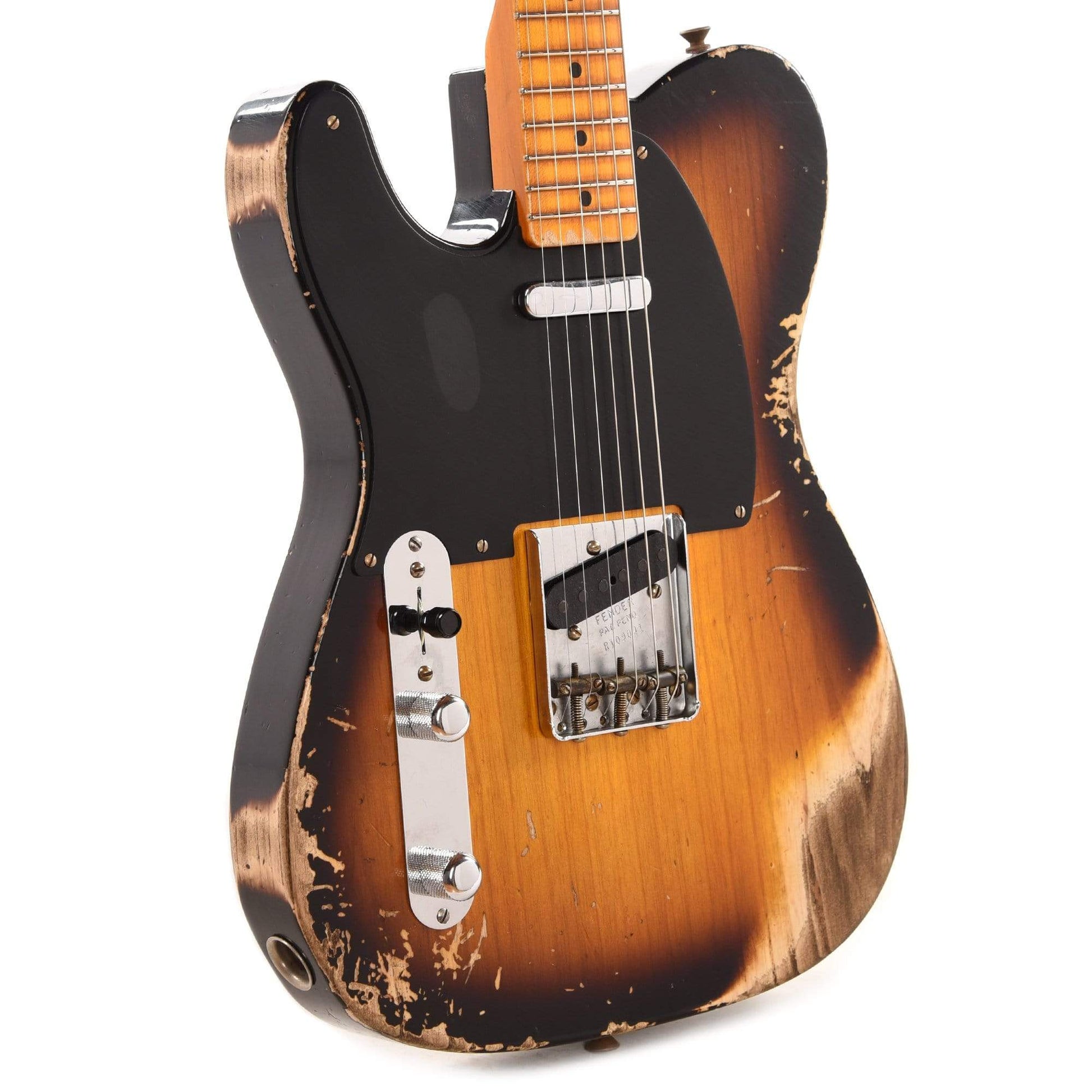 Fender Custom Shop 1952 Telecaster "Chicago Special" LEFTY Heavy Relic Super Aged 2-Color Sunburst Electric Guitars / Left-Handed