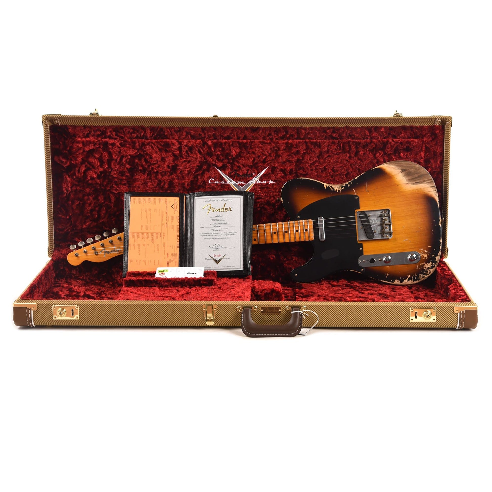 Fender Custom Shop 1952 Telecaster "Chicago Special" LEFTY Heavy Relic Super Aged 2-Color Sunburst Electric Guitars / Left-Handed