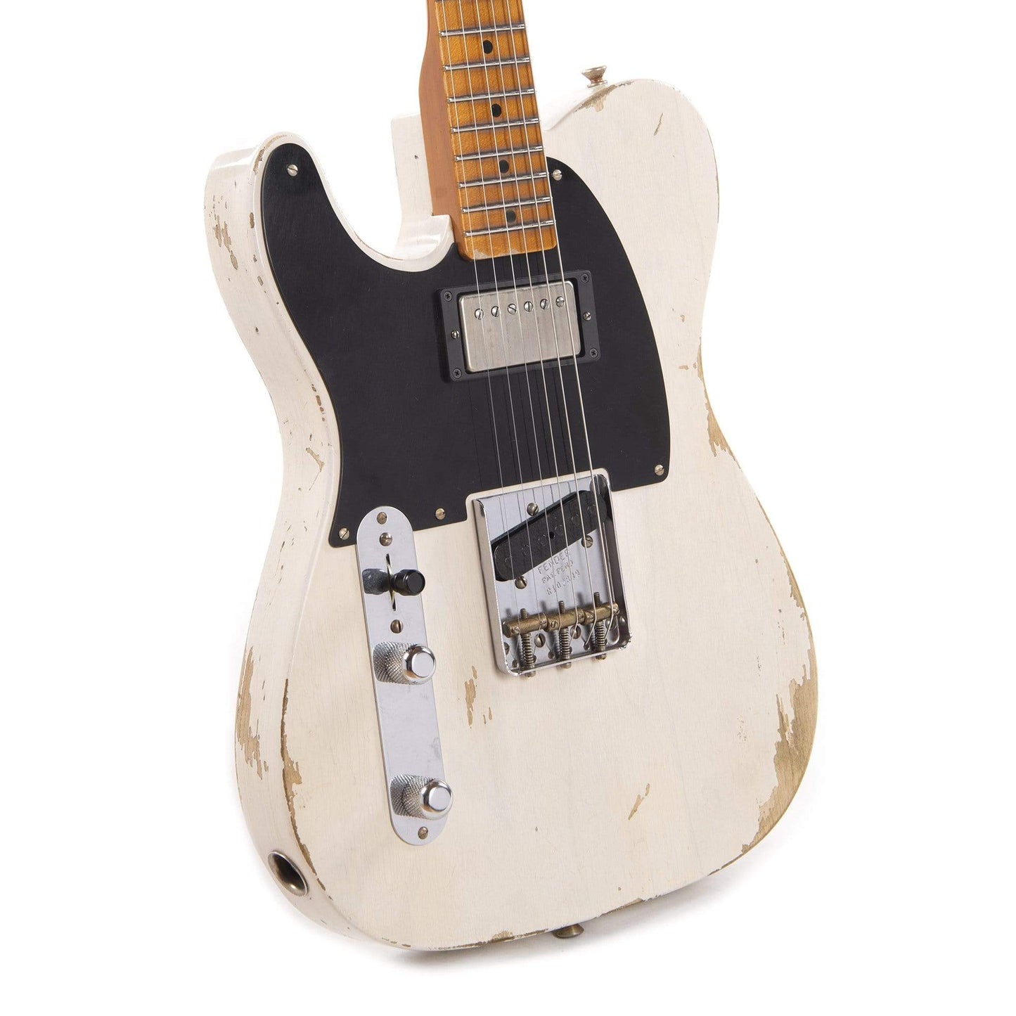 Fender Custom Shop 1952 Telecaster HS "Chicago Special" Relic Aged White Blonde LEFTY w/Duncan Antiquity Humbucker Electric Guitars / Left-Handed