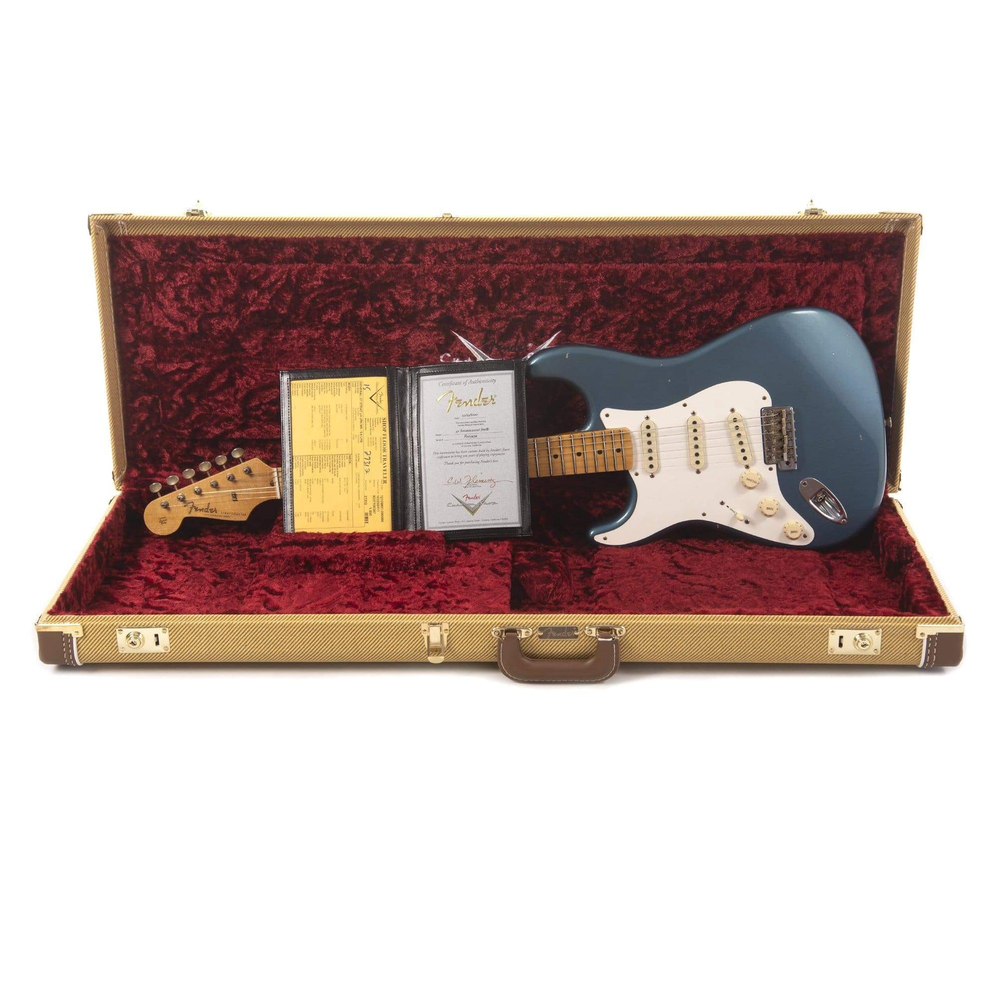 Fender Custom Shop 1957 Stratocaster "Chicago Special" Journeyman Relic Super Aged Lake Placid Blue LEFTY Electric Guitars / Left-Handed