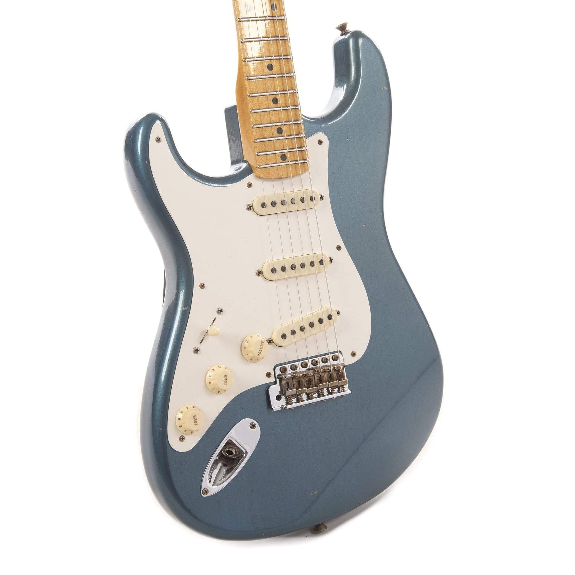 Fender Custom Shop 1957 Stratocaster "Chicago Special" Journeyman Relic Super Aged Lake Placid Blue LEFTY Electric Guitars / Left-Handed