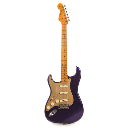 Fender Custom Shop 1957 Stratocaster "Chicago Special" LEFTY Relic Faded/Aged Purple Sparkle Flake w/Gold Anodized Pickguard Electric Guitars / Left-Handed