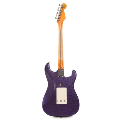 Fender Custom Shop 1957 Stratocaster "Chicago Special" LEFTY Relic Faded/Aged Purple Sparkle Flake w/Gold Anodized Pickguard Electric Guitars / Left-Handed