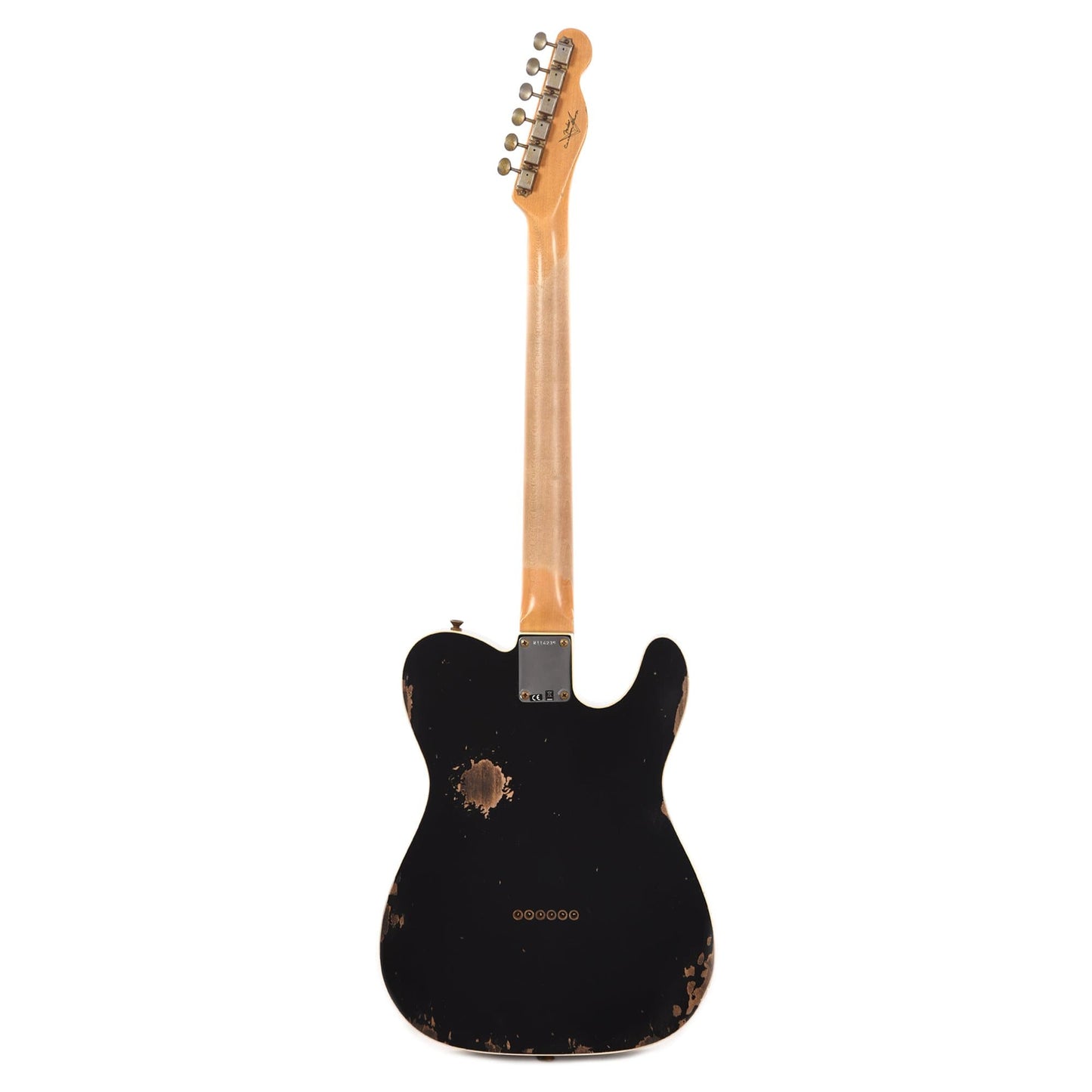 Fender Custom Shop 1959 Custom Telecaster "Chicago Special" LEFTY Relic Aged Black w/Tortoise Pickguard Electric Guitars / Left-Handed